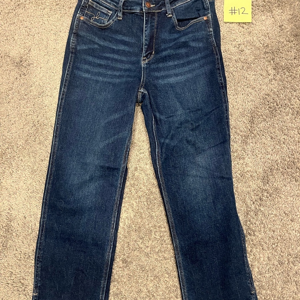 Judy Blue Dark Wash Cropped Straight Leg Jeans